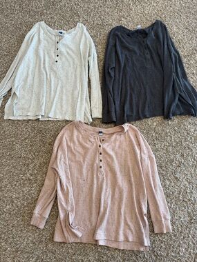 Women’s XL Henley Shirts from Old Navy